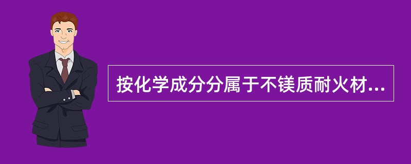 按化学成分分属于不镁质耐火材料的是（）。