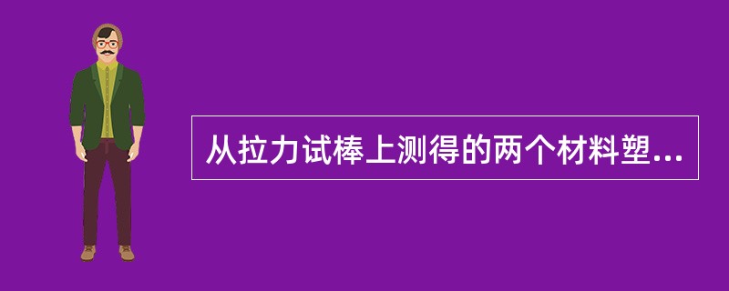 从拉力试棒上测得的两个材料塑性指标是（）和（）。