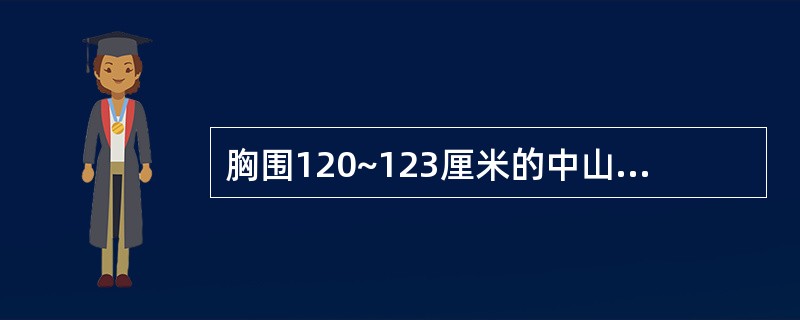 胸围120~123厘米的中山服，面料门幅144厘米，排料后用料计算正确的是（）。