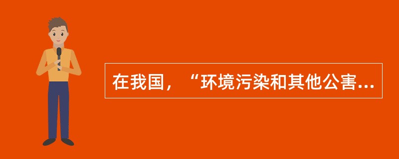 在我国，“环境污染和其他公害”的表述形式源于（）