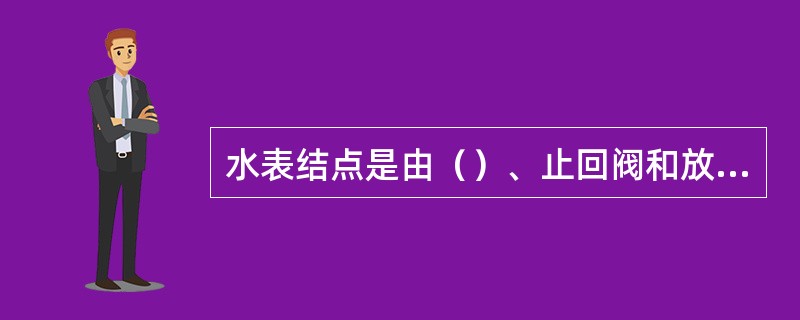 水表结点是由（）、止回阀和放水阀等组成的水表井。