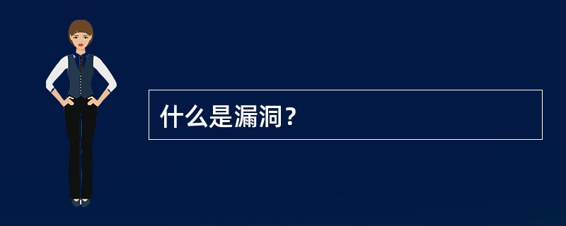 什么是漏洞？