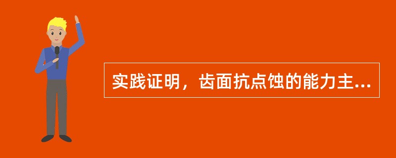 实践证明，齿面抗点蚀的能力主要和齿面的（）有关。