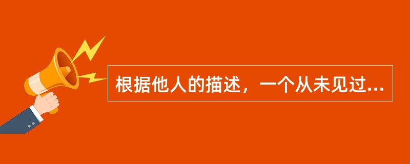 根据他人的描述，一个从未见过雪的人，脑海中可以出现千里冰封、万里雪飘的北国风光，