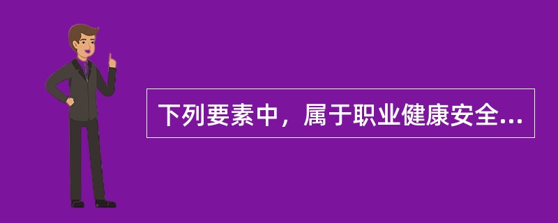 下列要素中，属于职业健康安全管理体系“策划”一级要素的有（）。