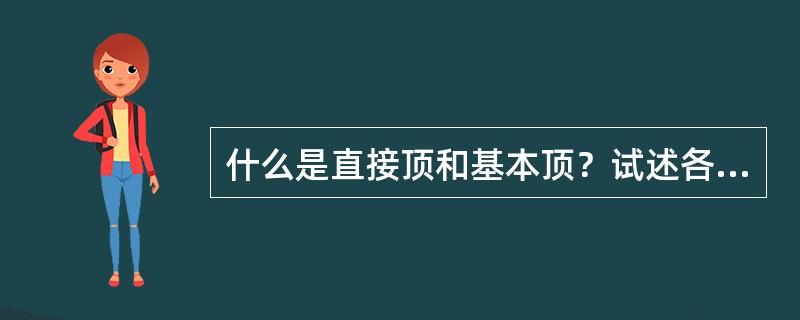 什么是直接顶和基本顶？试述各类顶板的特点？