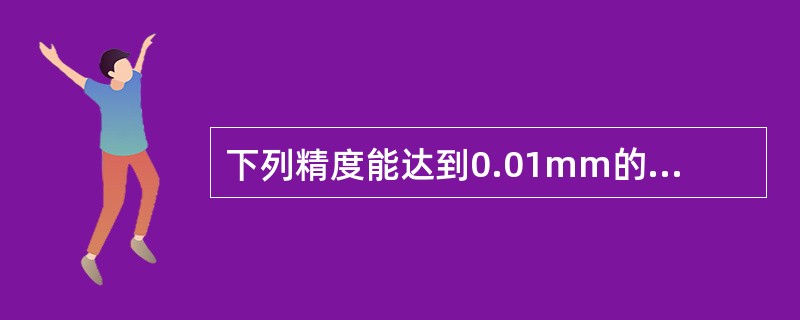 下列精度能达到0.01mm的量具是（）。