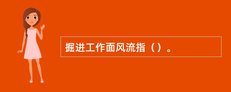 掘进工作面风流指（）。