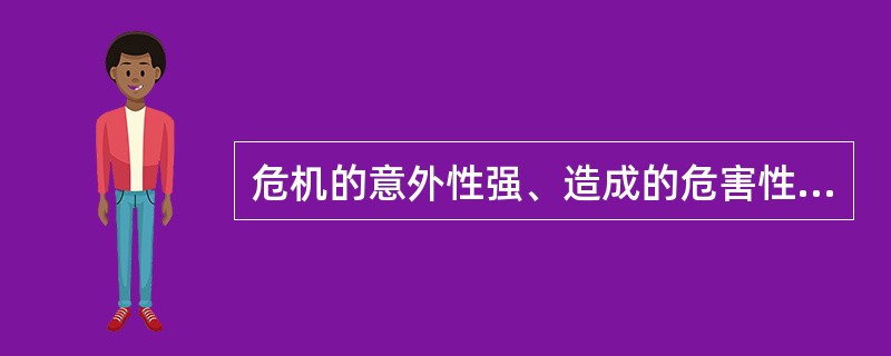 危机的意外性强、造成的危害性大，而且时间有限，要想尽可能减少对服务对象及周围他人