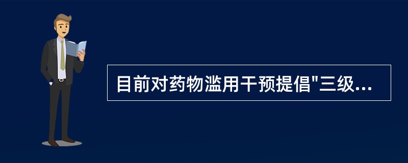 目前对药物滥用干预提倡"三级预防"，其中"二级预防"开展的活动是针对（）