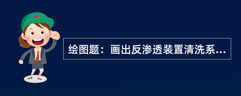 绘图题：画出反渗透装置清洗系统图。