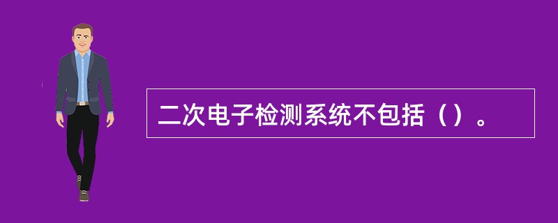 二次电子检测系统不包括（）。