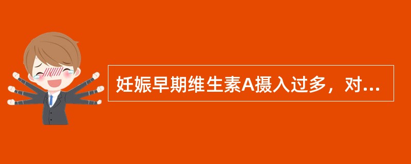 妊娠早期维生素A摄入过多，对胎儿的最重要危害是（）