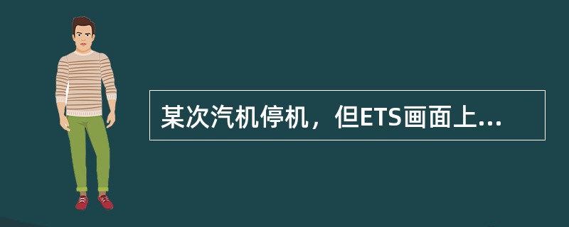 某次汽机停机，但ETS画面上无首出原因，问可能是什么情况？