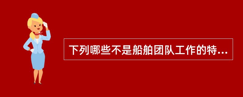 下列哪些不是船舶团队工作的特点（）？