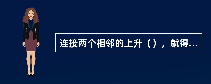 连接两个相邻的上升（），就得到上升趋势线。