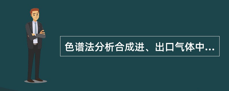 色谱法分析合成进、出口气体中CH3OH气体时，需用（）检测器检测。