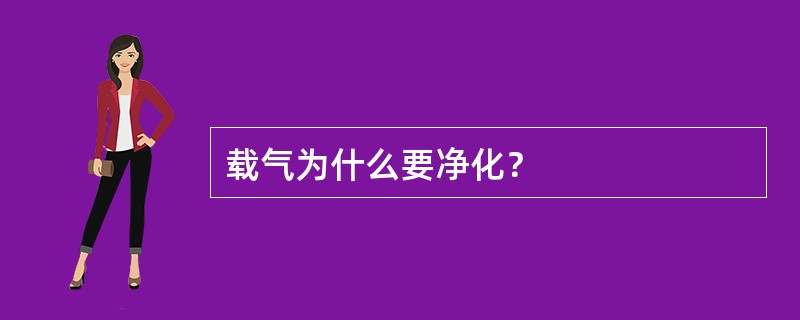 载气为什么要净化？