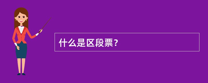 什么是区段票？