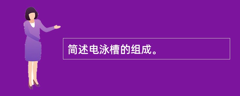 简述电泳槽的组成。