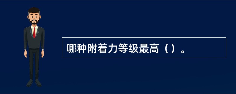 哪种附着力等级最高（）。