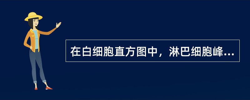 在白细胞直方图中，淋巴细胞峰与单个核细胞峰之间的区域异常，可能是（）