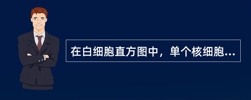 在白细胞直方图中，单个核细胞峰与粒细胞峰之间区域异常，可能是（）