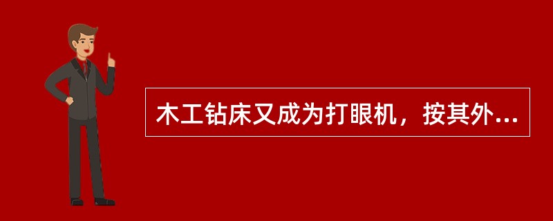 木工钻床又成为打眼机，按其外形可分为（）两种。