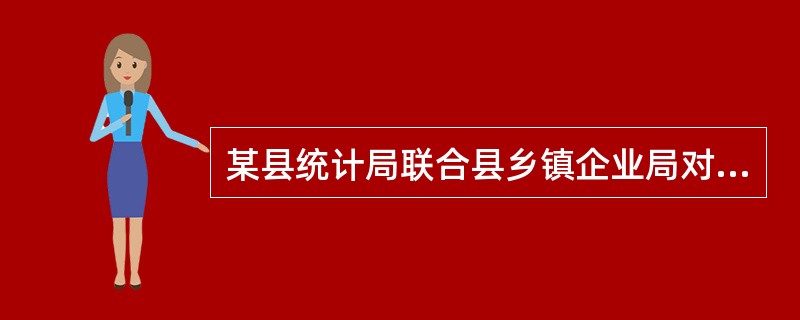 某县统计局联合县乡镇企业局对某工业企业统计违法行为作出处罚决定，该企业不服，申请