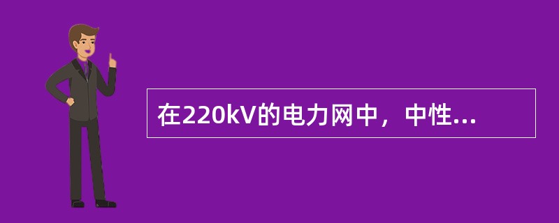 在220kV的电力网中，中性点应采用（）方式。