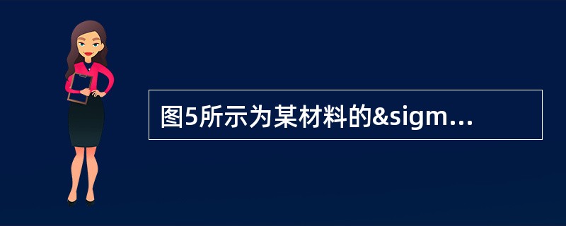 图5所示为某材料的σ-ε曲线，该材料的名义屈服极限&