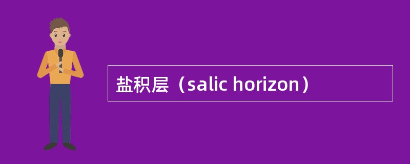 盐积层（salic horizon）
