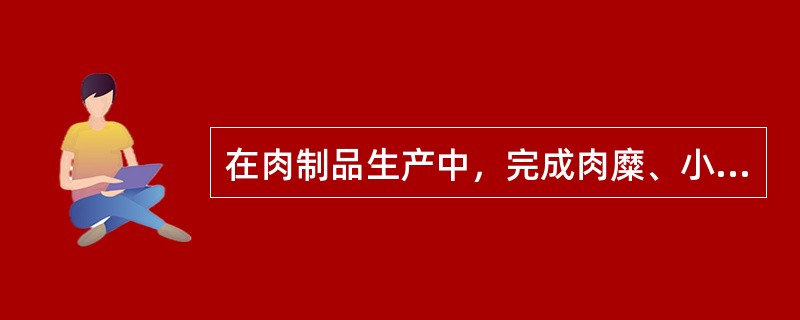 在肉制品生产中，完成肉糜、小块肉、大块肉的灌装充填的机械设备有哪些？