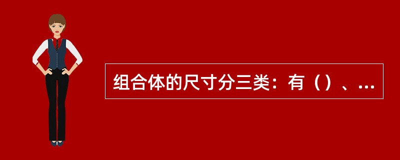 组合体的尺寸分三类：有（）、定位尺寸和总体尺寸。