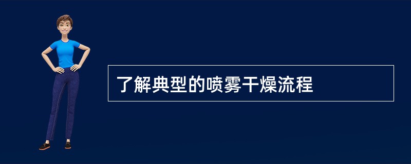 了解典型的喷雾干燥流程