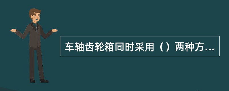 车轴齿轮箱同时采用（）两种方式。