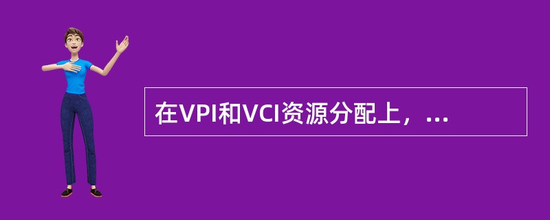 在VPI和VCI资源分配上，ITU-T保留了每个VP中小于（）的VCI，ATMF