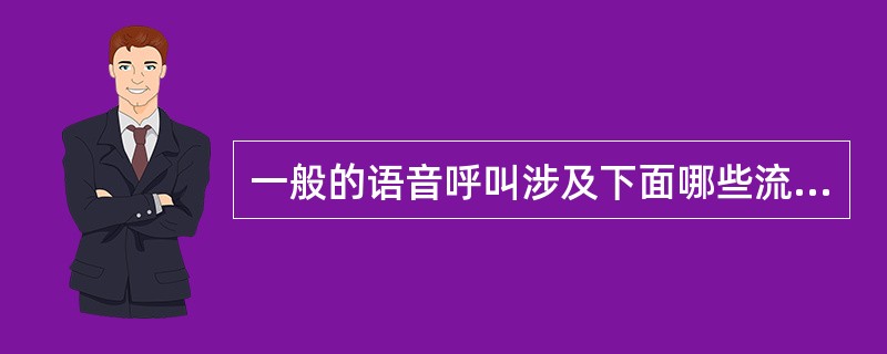 一般的语音呼叫涉及下面哪些流程？（）