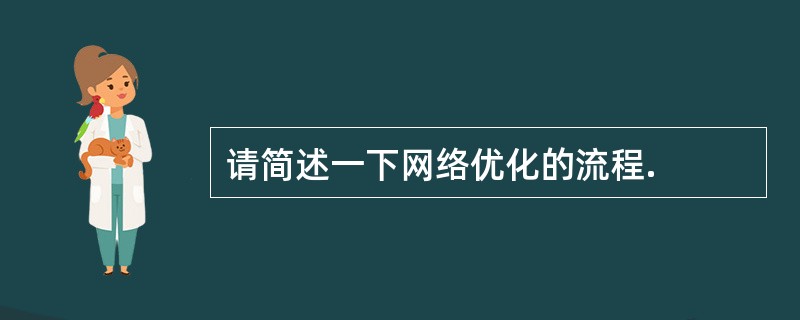 请简述一下网络优化的流程.