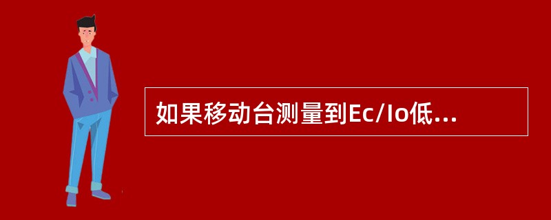 如果移动台测量到Ec/Io低，但接收信号强度高，原因是：（）