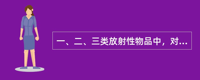 一、二、三类放射性物品中，对人体健康和环境的辐射影响最大的是第三类放射性物品。