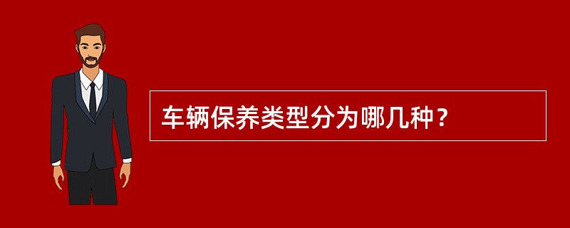 车辆保养类型分为哪几种？