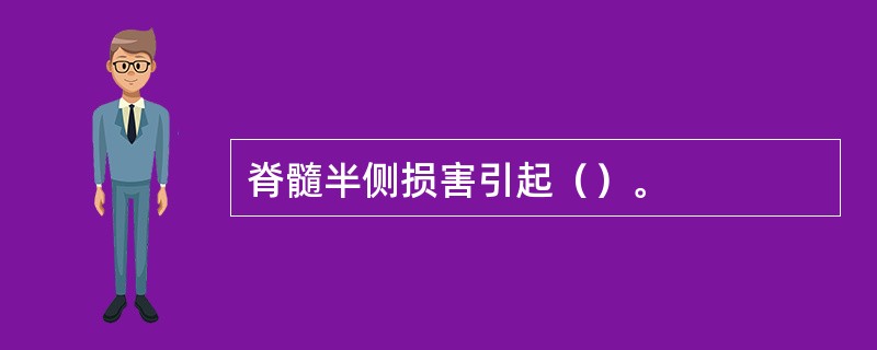 脊髓半侧损害引起（）。
