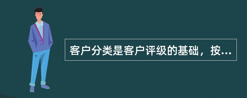 客户分类是客户评级的基础，按评级方式分类，我行评级客户分为（）