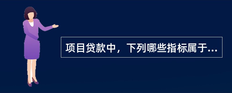 项目贷款中，下列哪些指标属于盈利能力分析指标（）