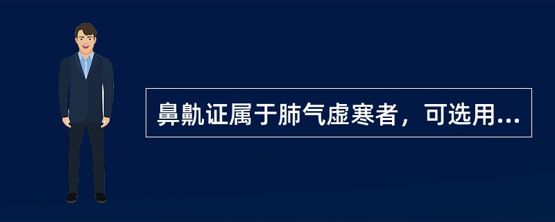 鼻鼽证属于肺气虚寒者，可选用下列哪些方药治疗（）