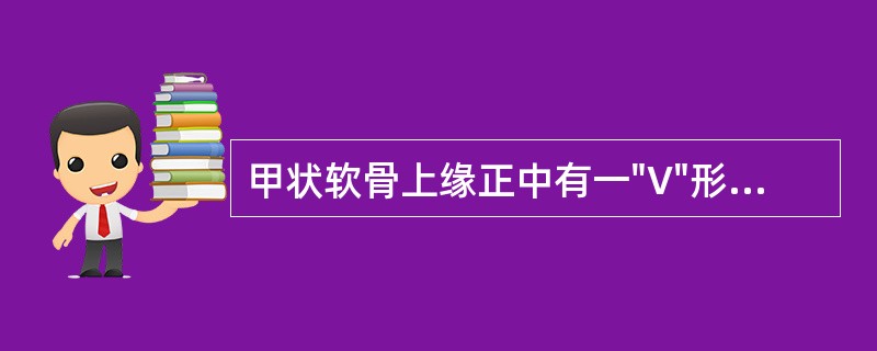 甲状软骨上缘正中有一"V"形凹陷，称为：（）