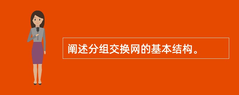 阐述分组交换网的基本结构。