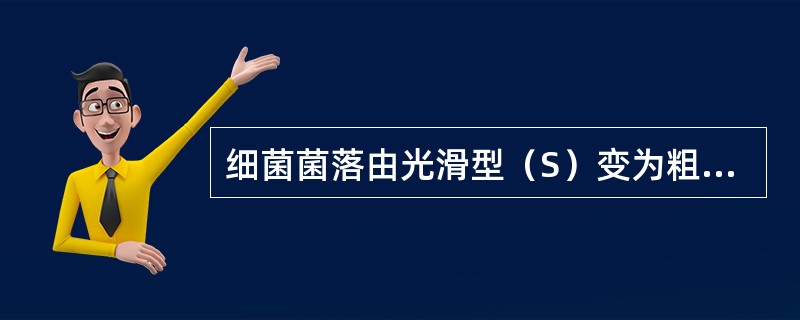 细菌菌落由光滑型（S）变为粗糙型（R），一般说明（）