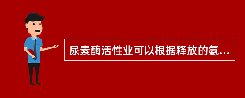 尿素酶活性业可以根据释放的氨和酚红变色的时间长短来判断尿素酶活性的大小。